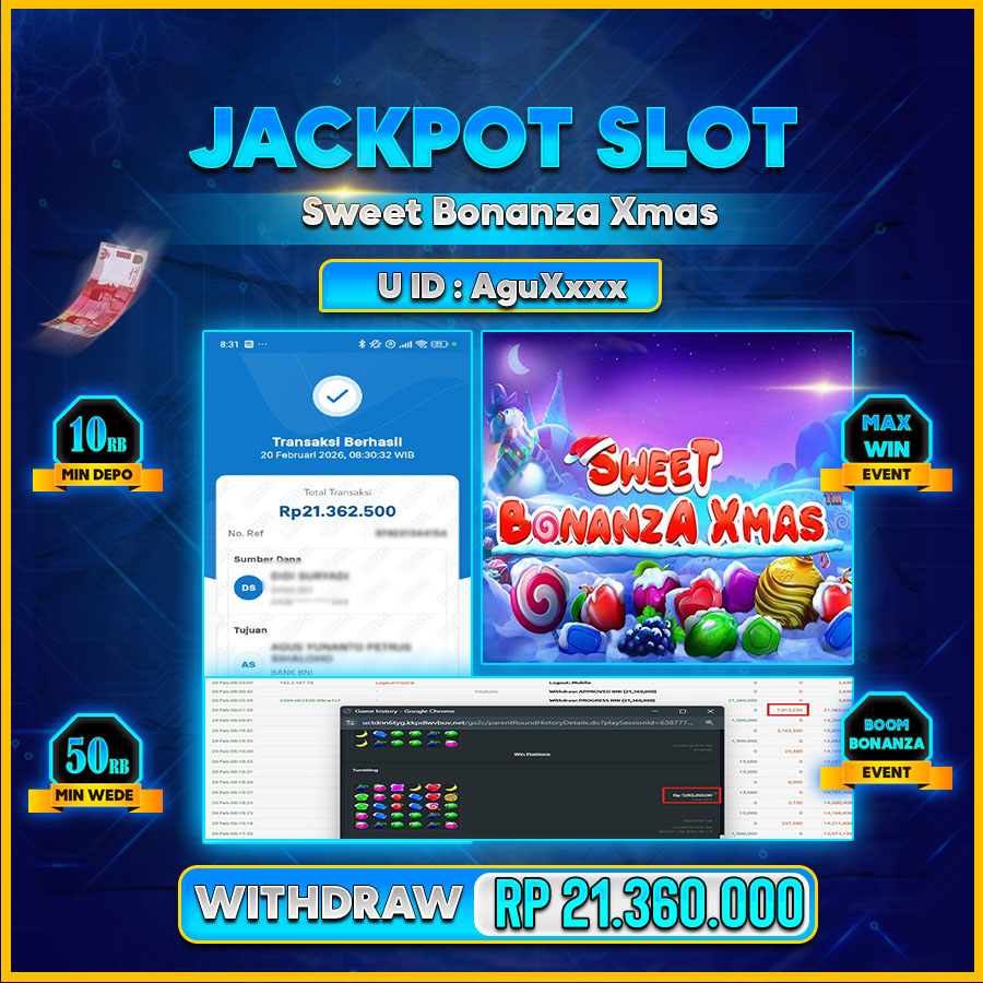 AFCTOGEL JACKPOT SWEEET BONANZA XMAS Rp.21.360.000.,-LUNAS
